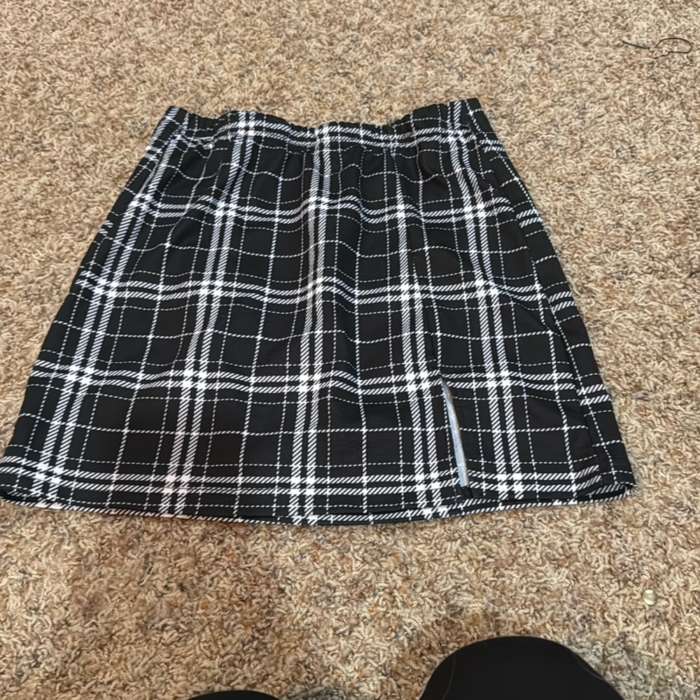 plaid skirt